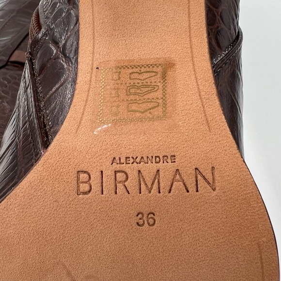 Square Clarita Croc-Embossed Leather Boots Women’s Sizes EU: 36 US: 6 MSRP: $795 - Picture 10 of 12